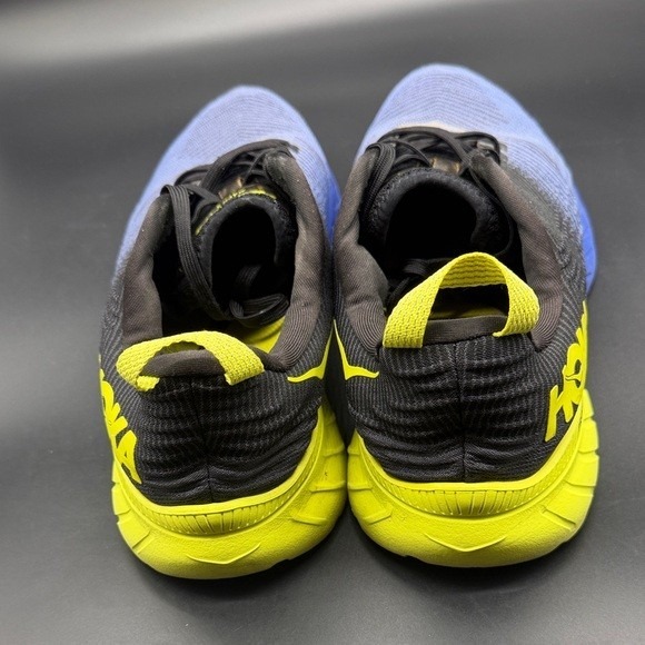 Hoka One One Mach 3 Mens Running Shoes Blue Yellow 1106479 ABEP Size 10.5 - Picture 6 of 7